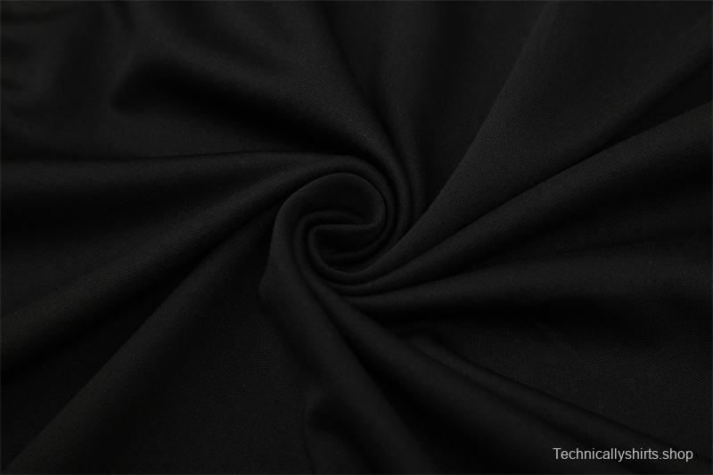 Retro 04/05 Real Madrid Black Half Zipper Jacket