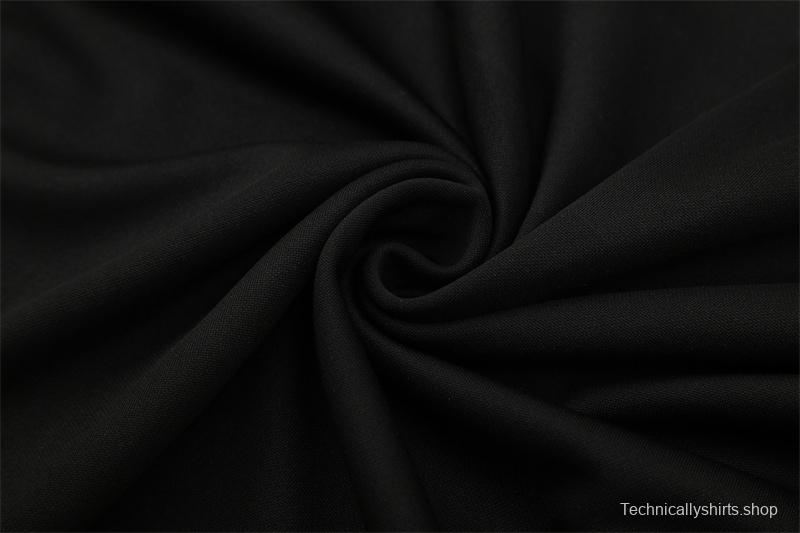 Retro 11/12 Real Madrid Black Half Zipper Jacket