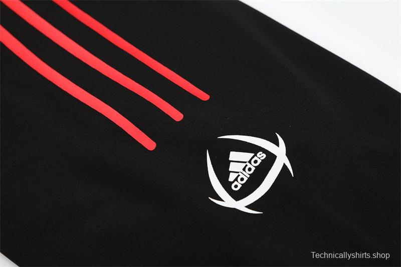 Retro 04/05 AC Milan Black Half Zipper Jacket+Long Pants