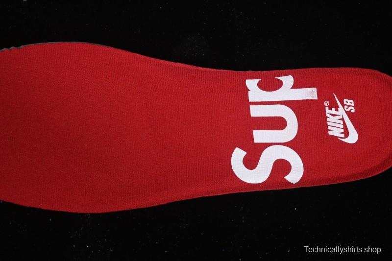 Nike Supreme x Dunk SB Dunk Low Casual Skate Shoes Gray Purple - HQ8487-500