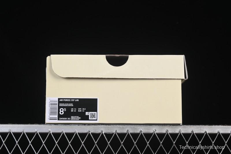 Nike Air Force 1 '07 Low Levi's Collaboration Light Blue Denim Four Swoosh Casual Sneakers - QW5606-261