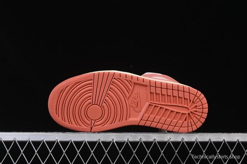 Nike Air Jordan 1 Mid AJ1 Orange Sunshine - DQ8426-180