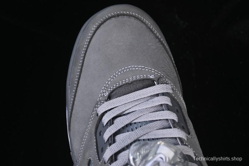 Nike Air Jordan 5 Retro Basketball Shoes with Wolf Grey Design - DD0587-002