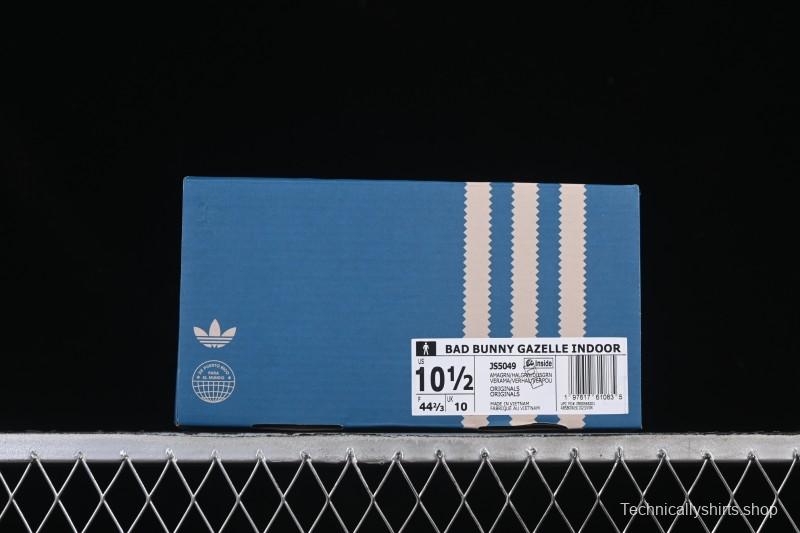 Adidas Bad Bunny x Adidas Gazelle Indoor Retro Casual Slip-Resistant Wear-Resistant Low-Top Skate Shoes - JS5049