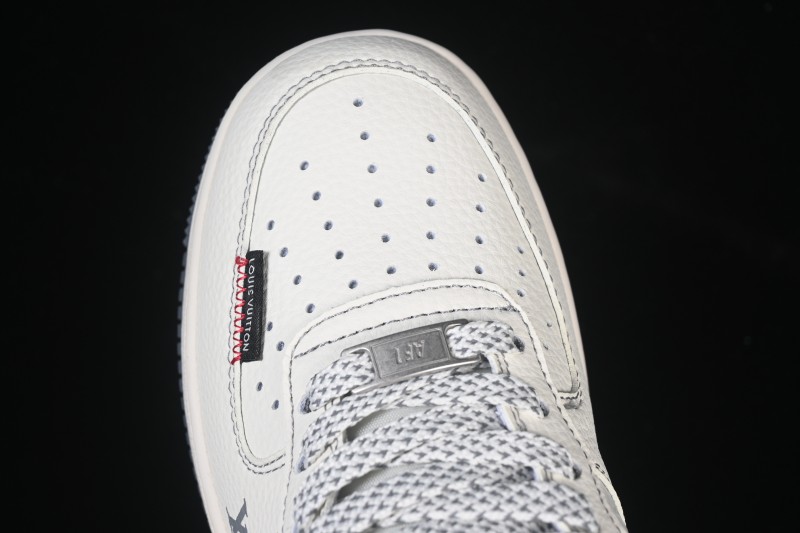 Nike Air Force 1 '07 Low LV Collaboration Beige Black Woven Label Casual Sneakers - CX5050-Y08