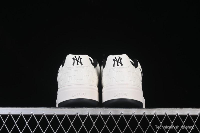 New York Yankees Bigball Chunky Embo Monogram Height Increasing Thick Sole Casual Sneakers - 3ASXE035N50CRL