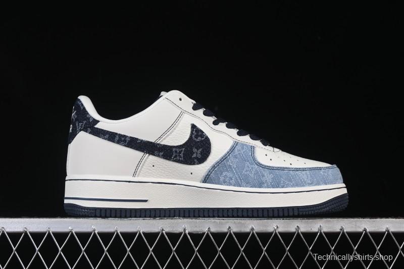 Nike Air Force 1 '07 Low LV Collaboration Denim Patchwork Casual Sneakers - SC0601-556