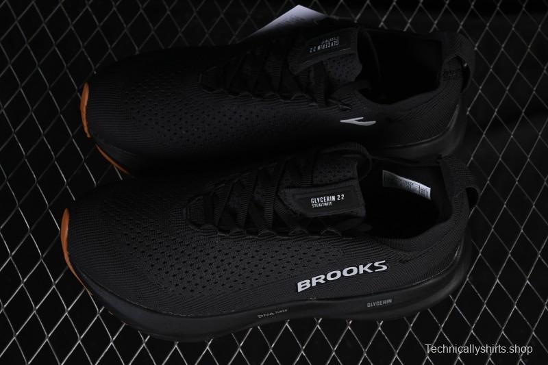 Brooks Glycerin Stealthfit 22 Cushioned Marathon Nitrogen Running Shoes - 1104481D072