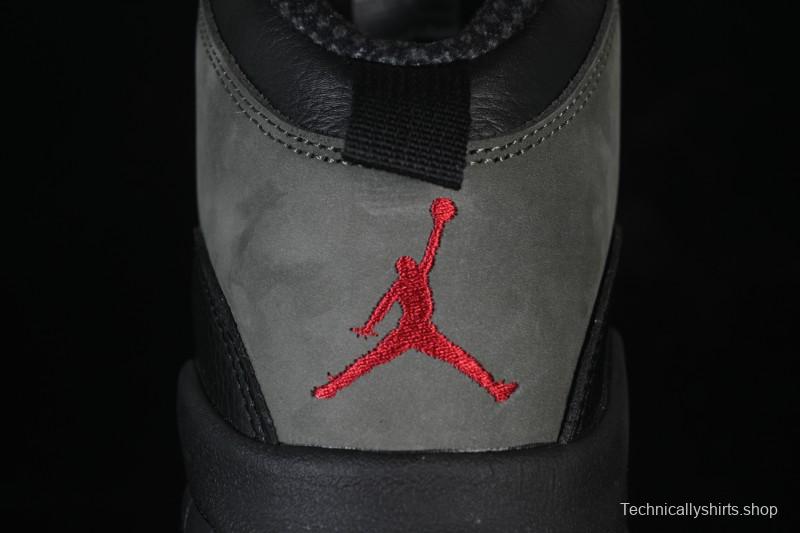 Nike Air Jordan 10 Retro Shadow Grey Basketball Shoes - HJ6779-001