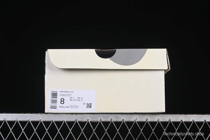 Nike Air Force 1 '07 Low Balenciaga Collaboration White Brown Casual Sneakers - YF9511-806