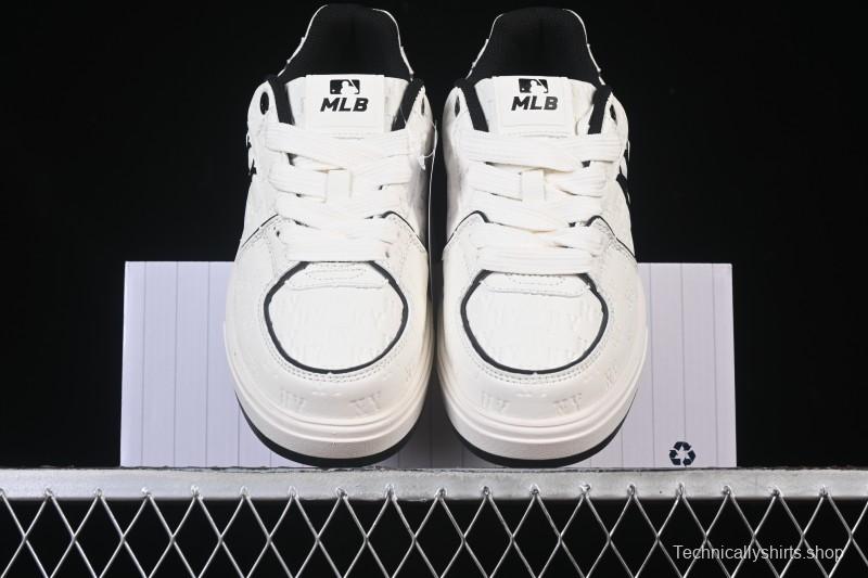 New York Yankees Bigball Chunky Embo Monogram Height Increasing Thick Sole Casual Sneakers - 3ASXE035N50CRL