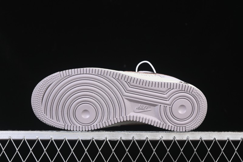 Nike Air Force 1 '07 Low Balenciaga Collaboration White Brown Casual Sneakers - YF9511-806