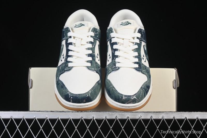 Nike SB Dunk Low Military Green Woven Custom Low-Top Casual Skate Shoes - SC0601-464
