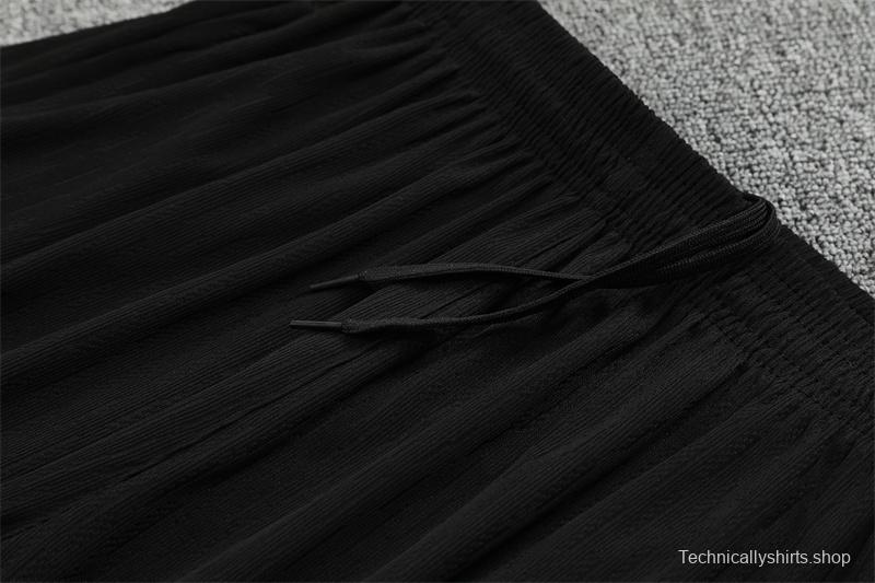 Player Version 25/26 Brazil Black Half Zipper Jacket+Long Pants