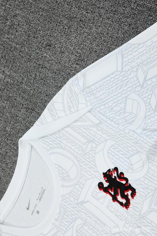 25/26 Chelsea White Short Sleeve Jersey+Shorts