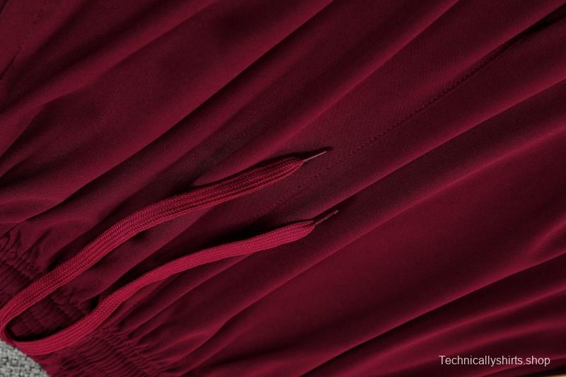 25/26 Arsenal Adidas Original Wine Short Sleeve Jersey+Shorts