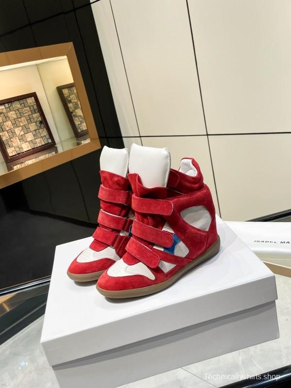 Isabel Marant Sneakers Platform Leather Fashion Casual Shoes - Isabel Marant sneaker