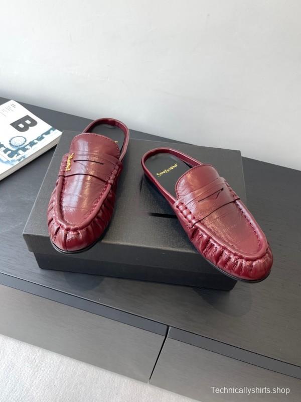 Saint Laurent Classic Loafer Mule Flats - KFY00320