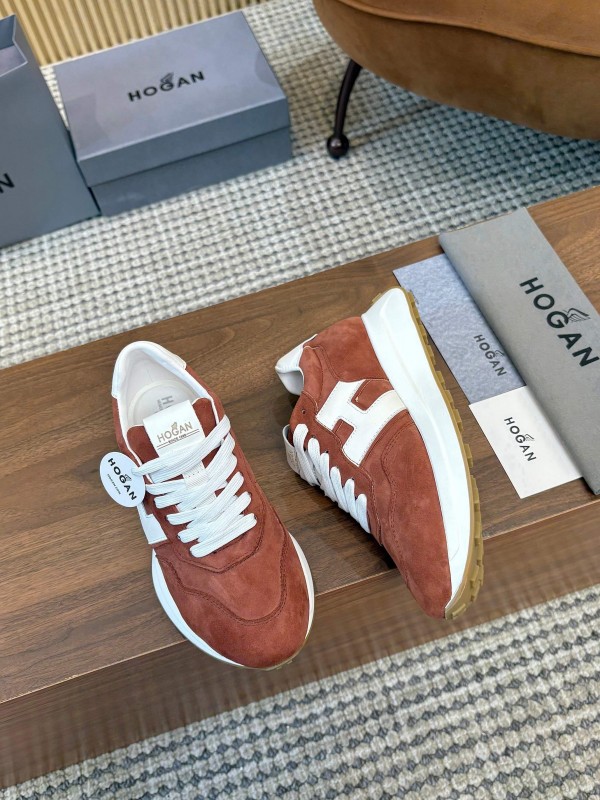 Hogan H-STRIPES Series Couple Thick Sole Dad Shoes Sneakers - AS00350