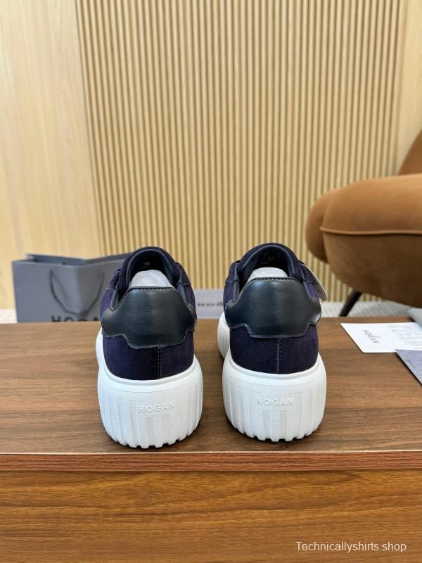 Hogan H-STRIPES Series Couple Thick Sole Biscuit Sneakers Urban Leisure Shoes - AS00310