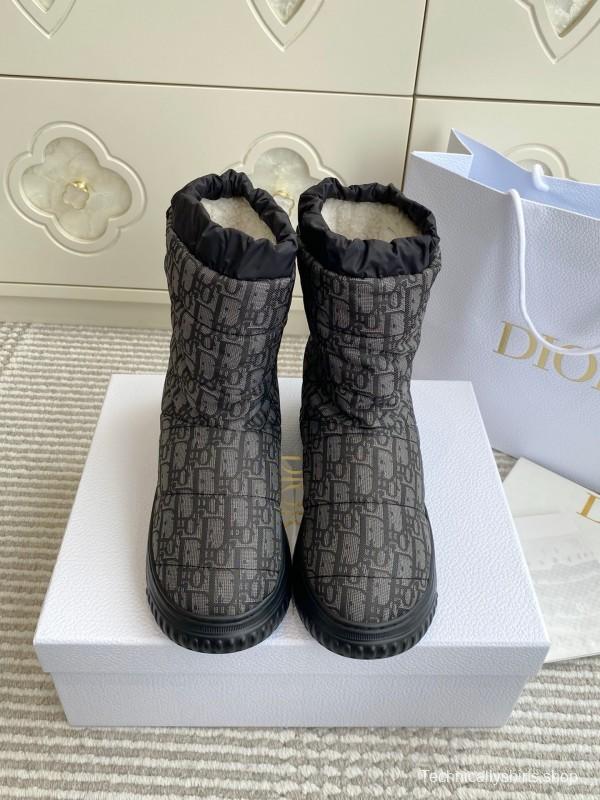 Dior Frost Ankle Boots Wool Platform Snow Boots - KFY00300