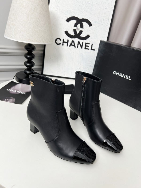 Chanel 2025 SS Double C Heel Fashion Boots - LY00370/LY00400