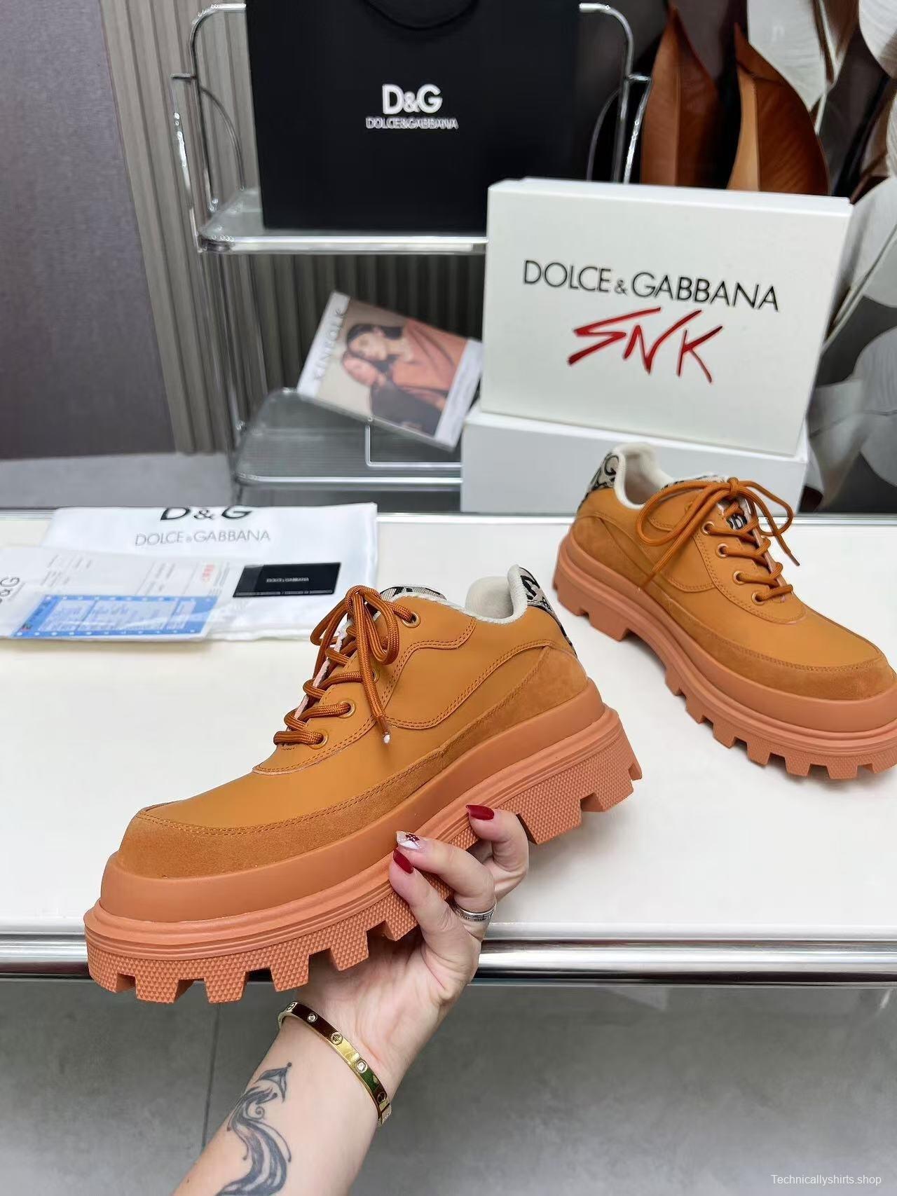 D&G Chunky Derby Casual Platform Shoes - AS00340