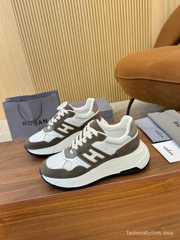 Hogan H-STRIPES Series Couple Thick Sole Dad Shoes Leisure Sneakers - LY00370/LY00380