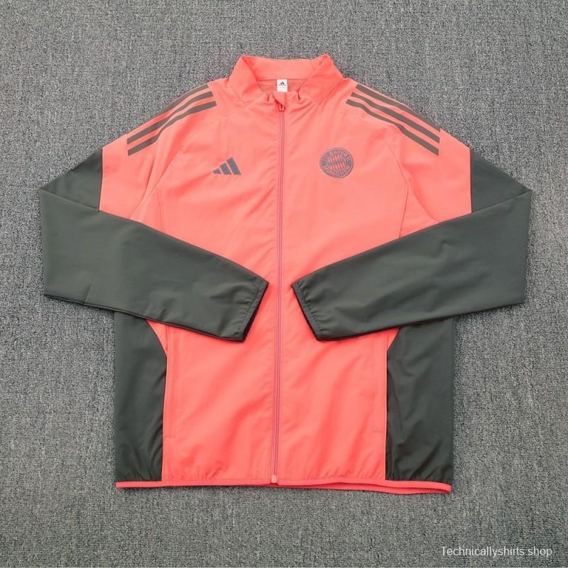 25/26 Bayern Munich Orange S-3XL Half Zipper Jacket+Long Pants