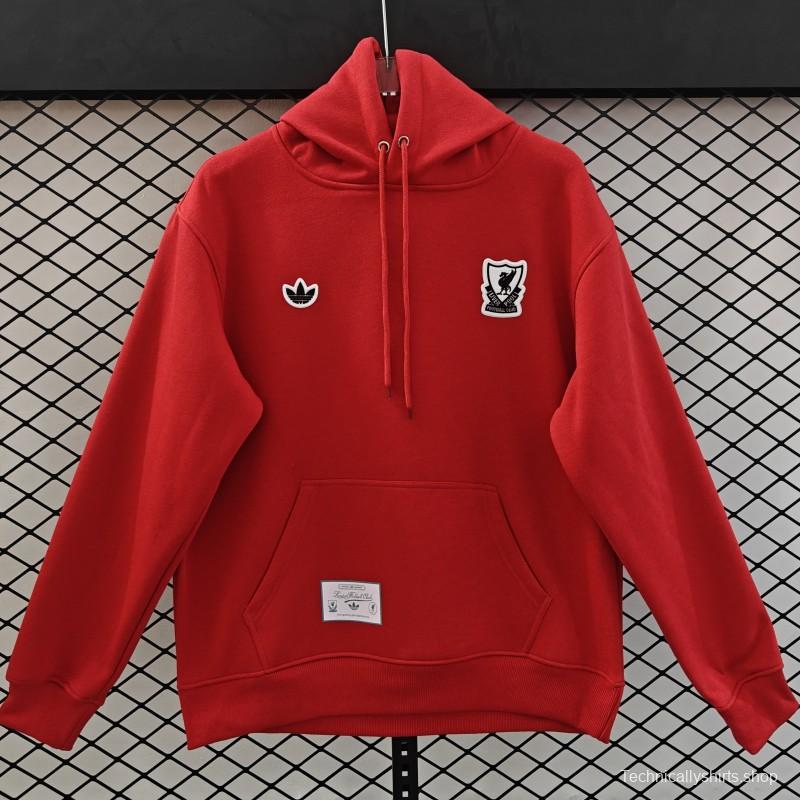 25/26 Liverpool Embroidered LogoHoodie 7 Colors