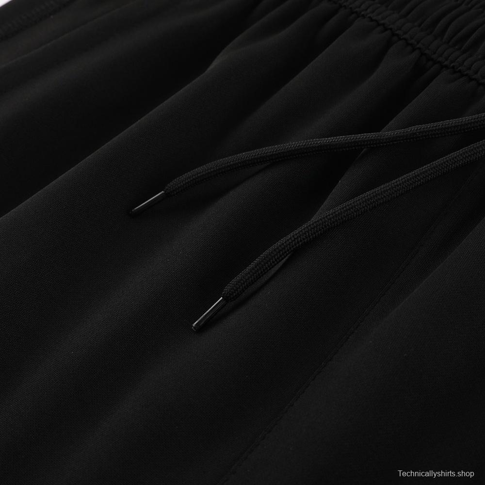 25/26 Manchester United Black Half Zipper Jacket+Long Pants