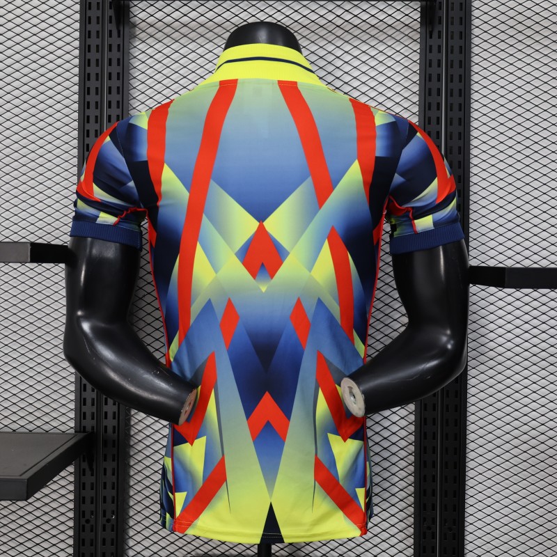 25/26 Player Version  Arsenal Third Multi-Color with Geometric Diamond Pattern Jersey
