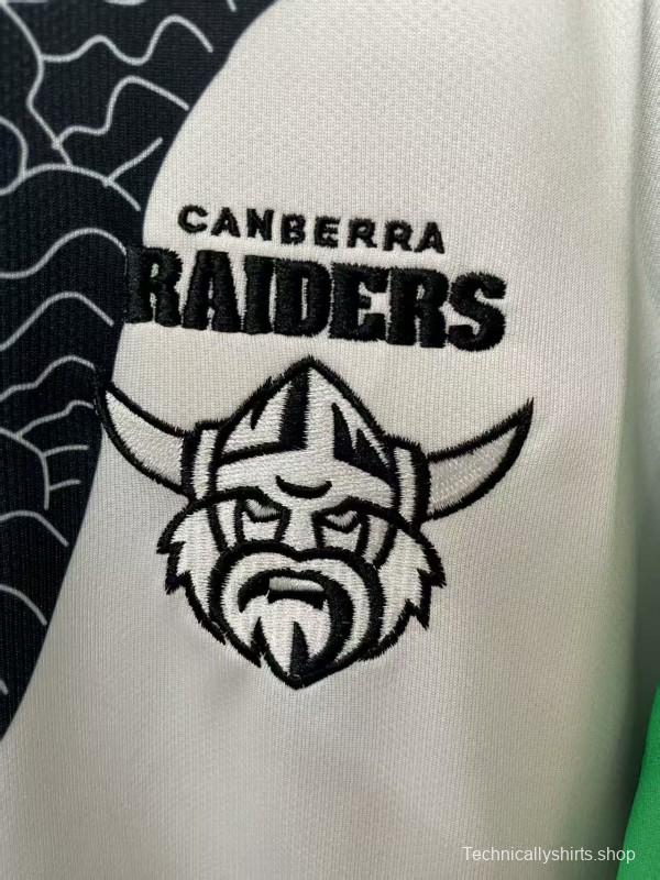 25/26 Canberra Raiders Green with Indigenous Art Jersey