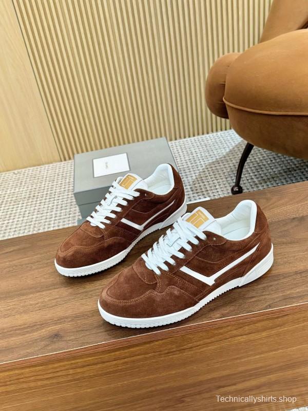 TOM FORD 2025 SS Casual Shoes with Classic Color Blocking and Imported Leather Insole - AS00350