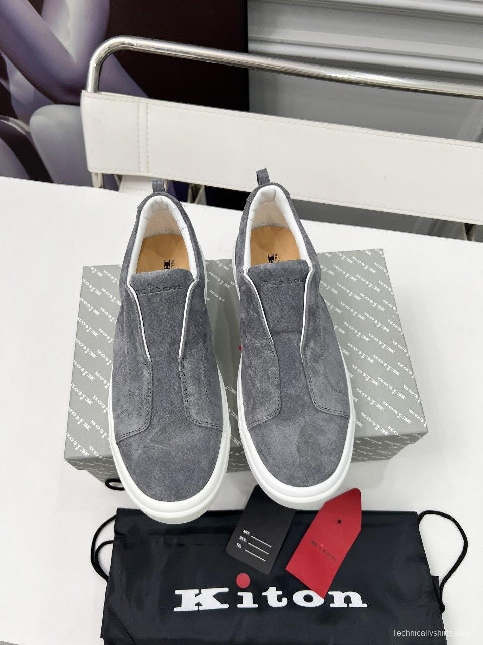 Kiton 2025/SS Slip-On Casual Men's Shoes - KFY00320