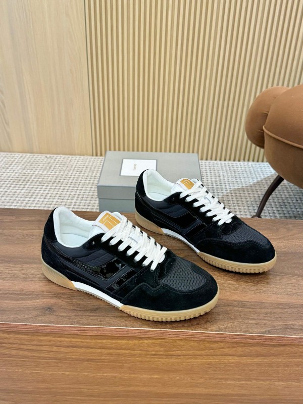 TOM FORD 2025 SS Casual Shoes with Classic Color Blocking and Imported Leather Insole - AS00350