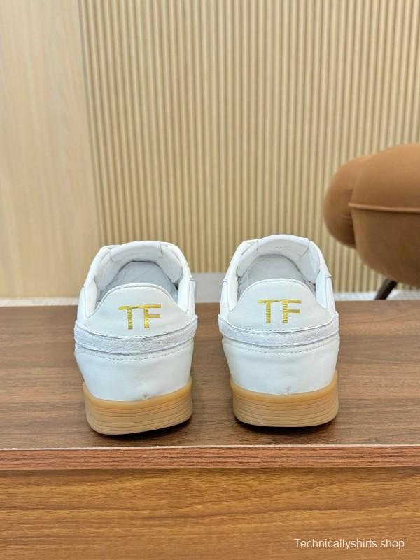 Tom Ford 2025 SS Casual Sneakers with Classic Color Blocking and Imported Leather Insole - AS00350