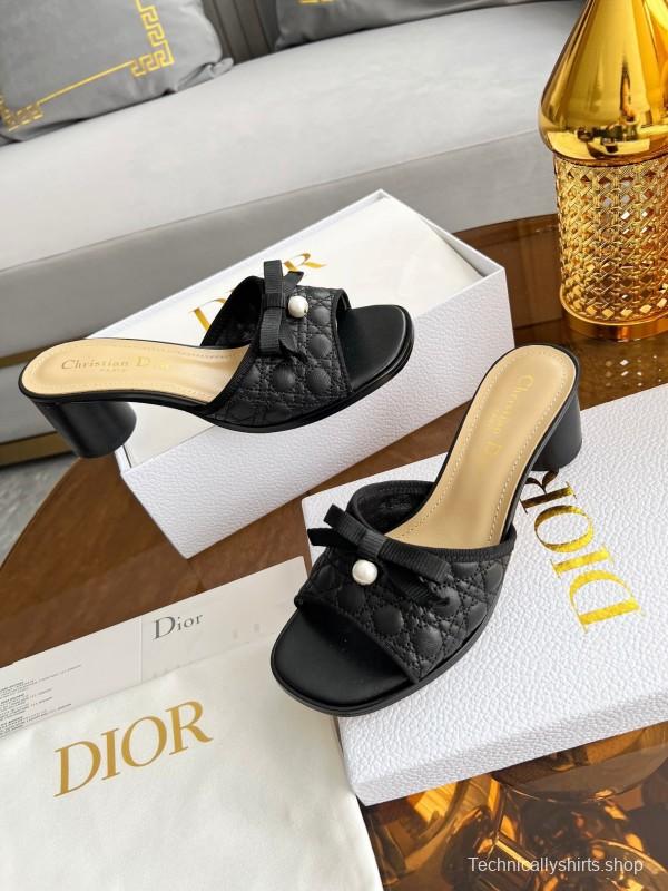 Dior Dway High Heel Sandals with Embroidered Logo - LY00270