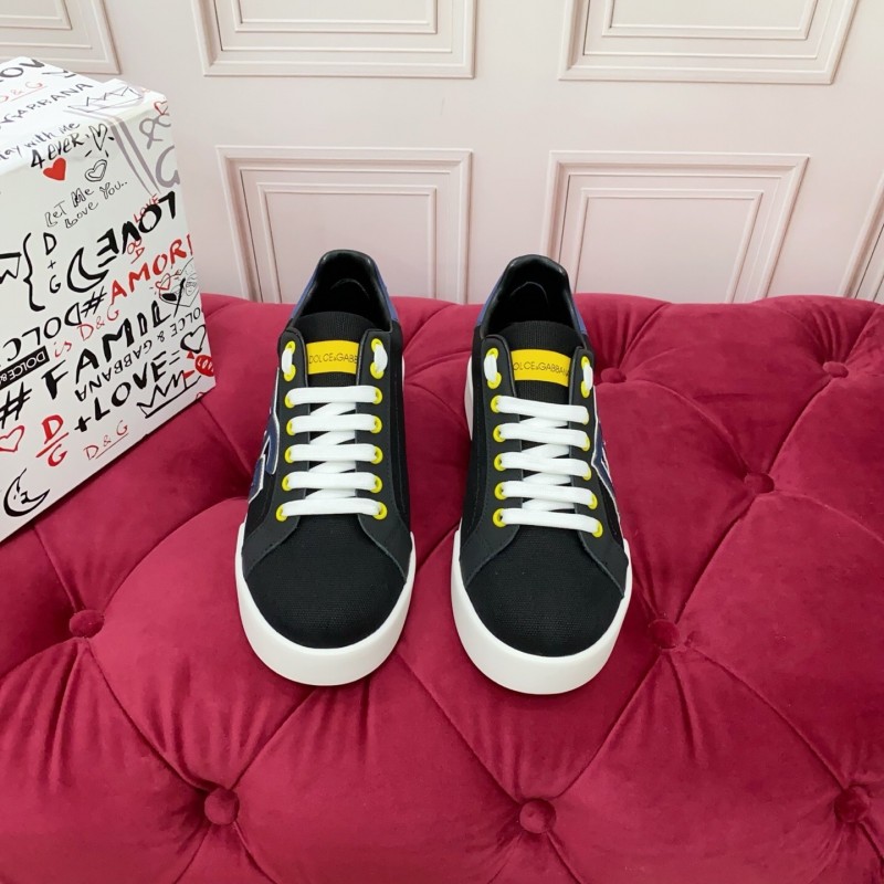 Dolce & Gabbana 2025 SS New Collection Luxury Embroidered Logo Sneakers - AS00300