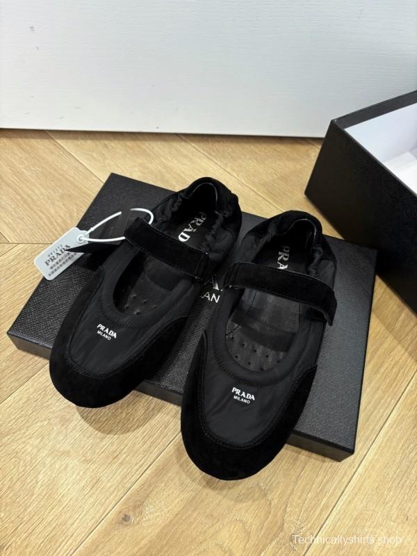 Prada Metal Toe Thin Sole Training Shoes Casual Shoes - LY00260