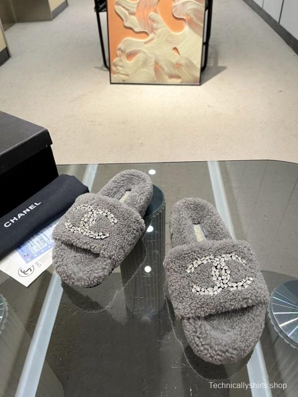 Chanel 2025 SS New Wool Slippers Soft Fine Wool - LY00280