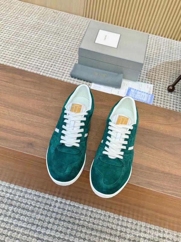 Tom Ford 2025 SS Casual Shoes with Classic Color Blocking and Imported Leather Insole - AS00350