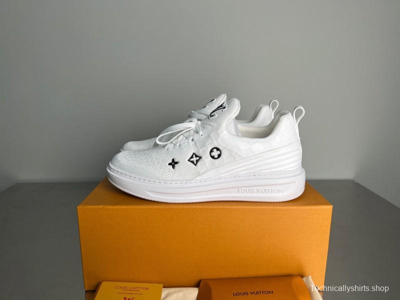 Louis Vuitton Beverly Hills Monogram Knit Sneakers with Imported IP Foam Sole - YC