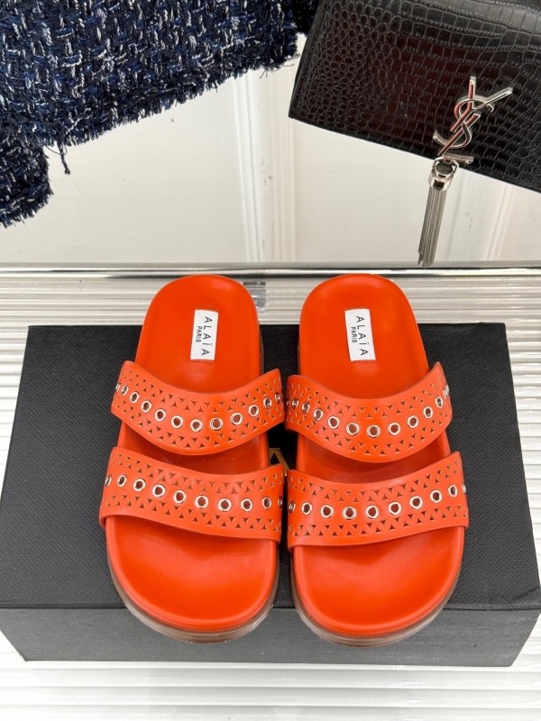 Alaia Spring Summer 2025 Laser-Cut Casual Sandals - KFY00260