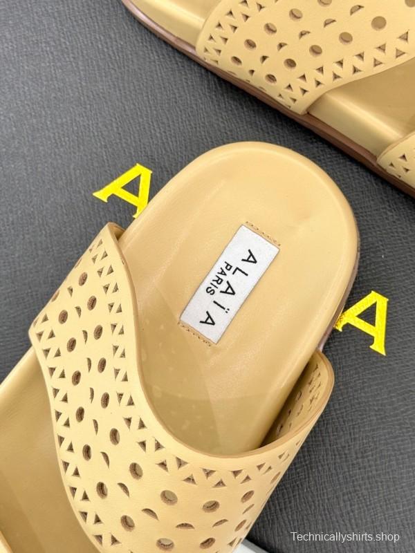 Alaia Spring Summer 2025 Laser Cutout Casual Sandals - KFY00260