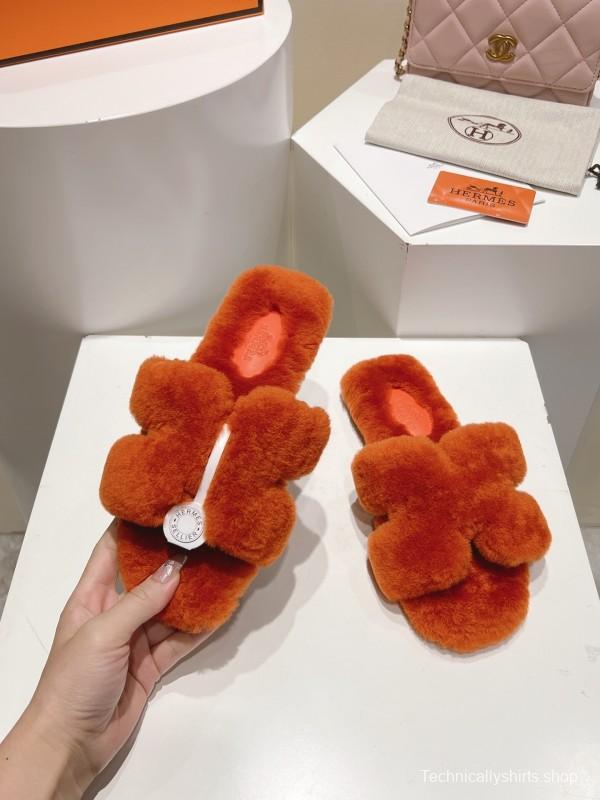 Hermès Fall/Winter 2025 Flat Wool Slippers - LY00240