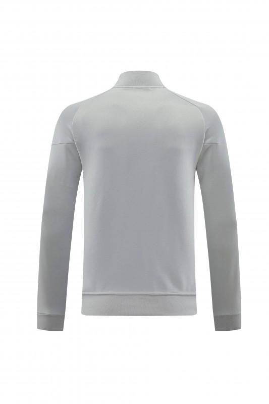 2025 Adidas Grey Full Zipper Jacket+Long Pants