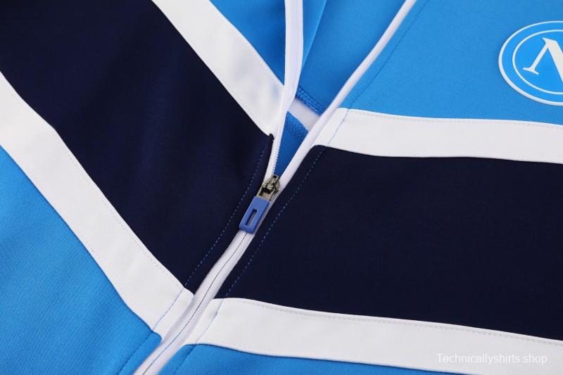 25/26 Napoli Blue/Black Full Zipper Jacket+Long Pants