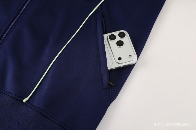 25/26 Ajax Amsterdam Navy Blue Full zipper Jacket Tracksuit+ long pants