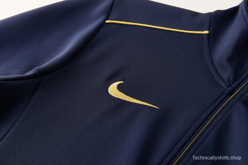 2026 NIKE Navy Full Zipper Jacket + Long Pants